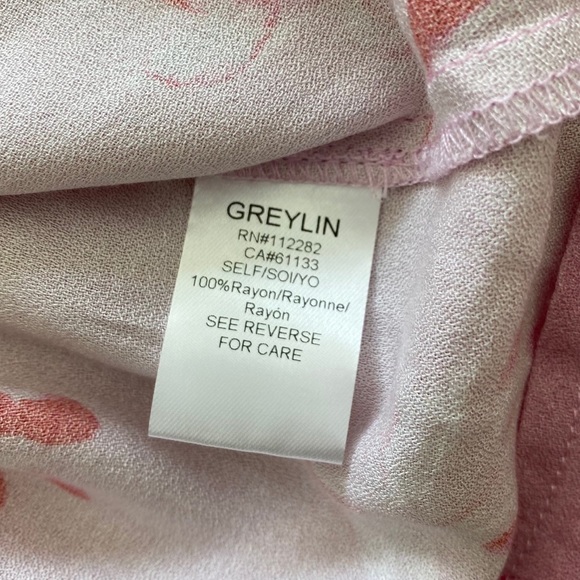 Greylin Ava Valentine Floral Long Sleeve Blouse - Picture 7 of 7